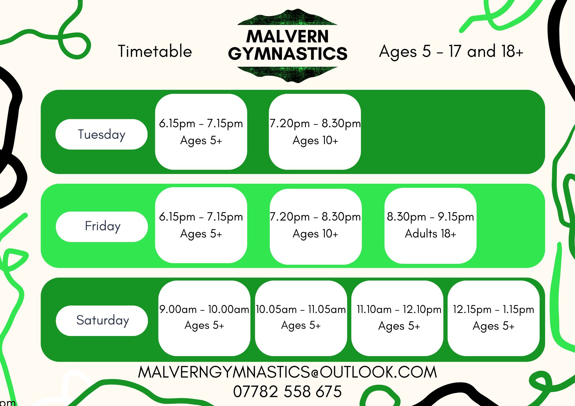 Timetable 2025 revised
